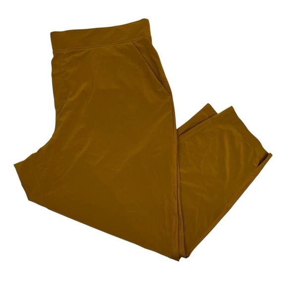 Athleta High Rise Straight Leg Jogger pants mustard - 22 - Picture 1 of 9